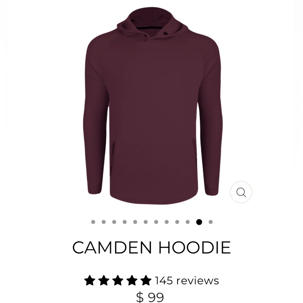 Swannies Maroon Camden Hoodie Size L